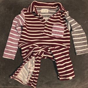 Toddler onesie, boy , stripes